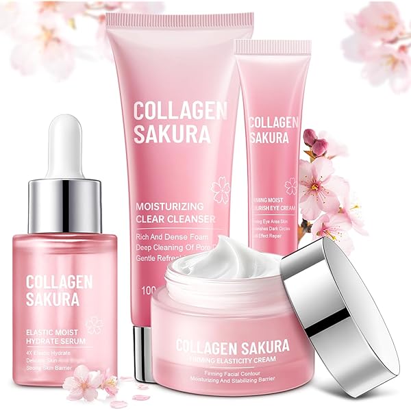 Amazon.com : Skin Care Set Sakura Women Beauty Gift Sets Korean